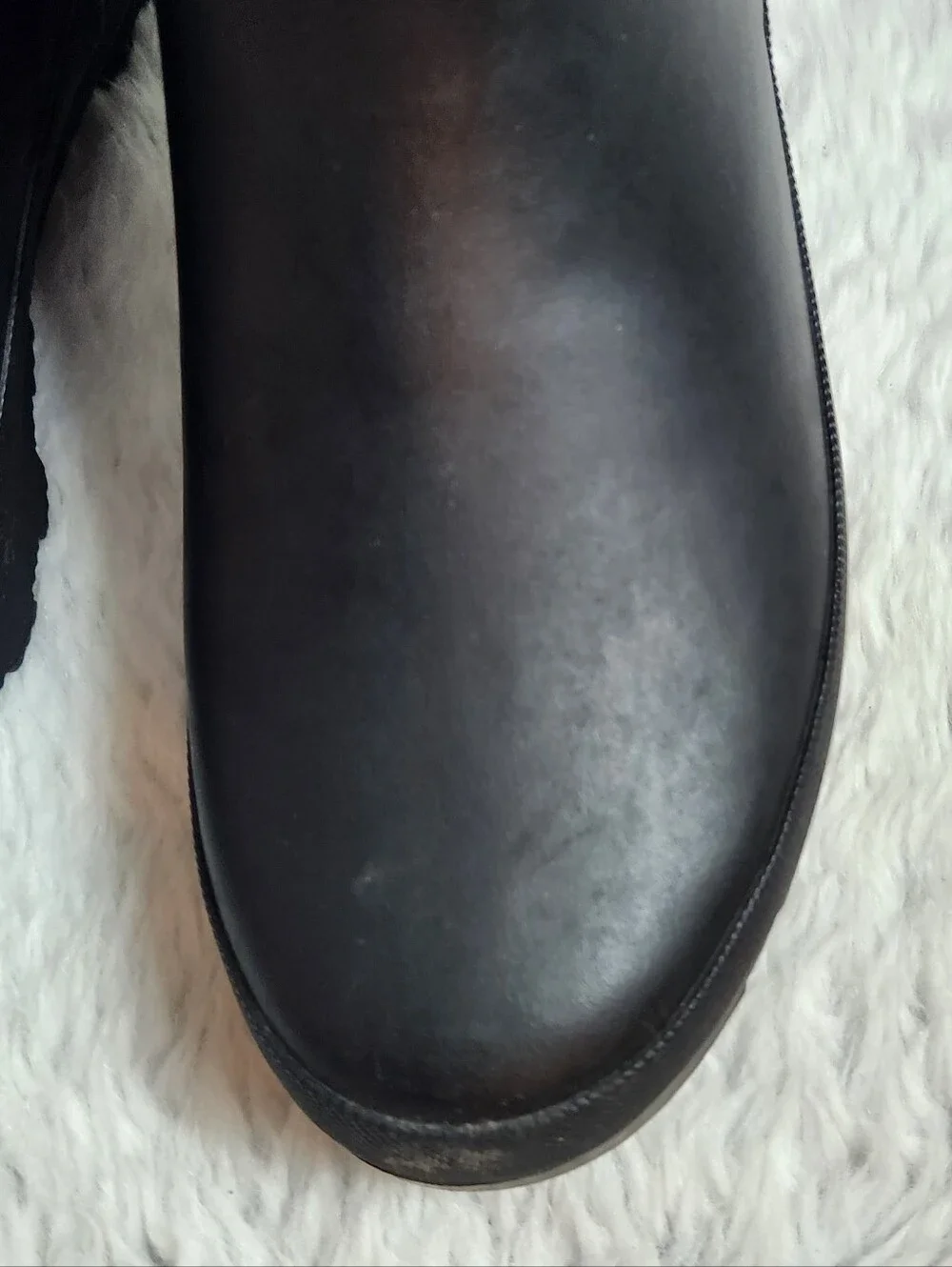 CHOOKA Handcrafted Premium Rainwear Plush Chelsea Black Boots